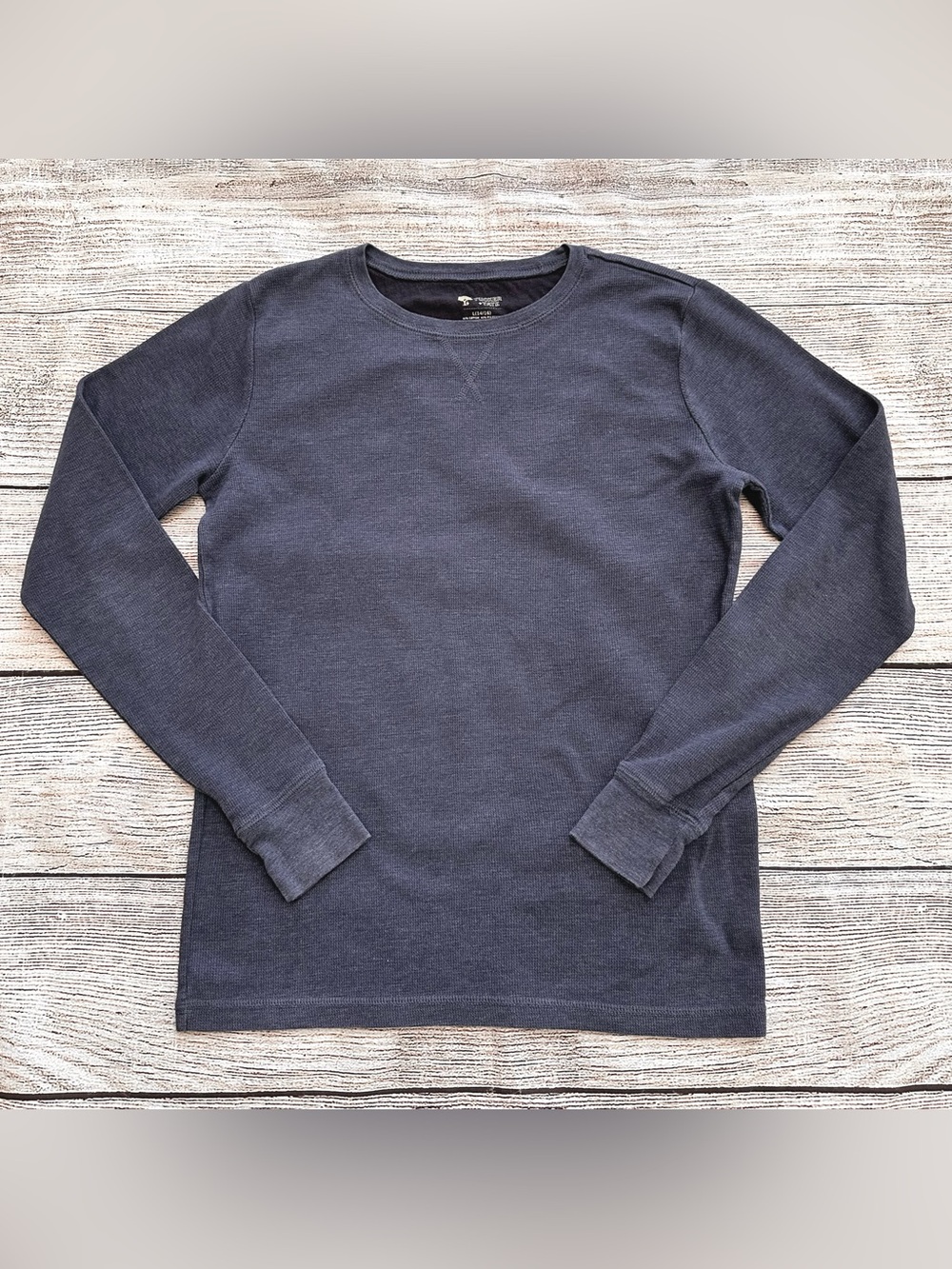 Tucker + Tate Heathered Blue Thermal Knit L/S T-shirt Boy’s Sz L 14 16